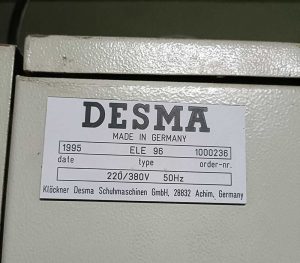 MÁQUINA DE INJEÇÃO DE BORRACHA ROTATIVA DESMA ELE 96 - Image 2