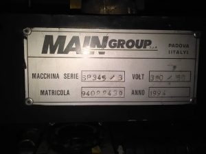 MÁQUINA DE INJEÇÃO SP345/3 EXTRUSÃO  C/TENDER SUPERIOR E INFERIOR E EXTRATOR INFERIOR - Image 3